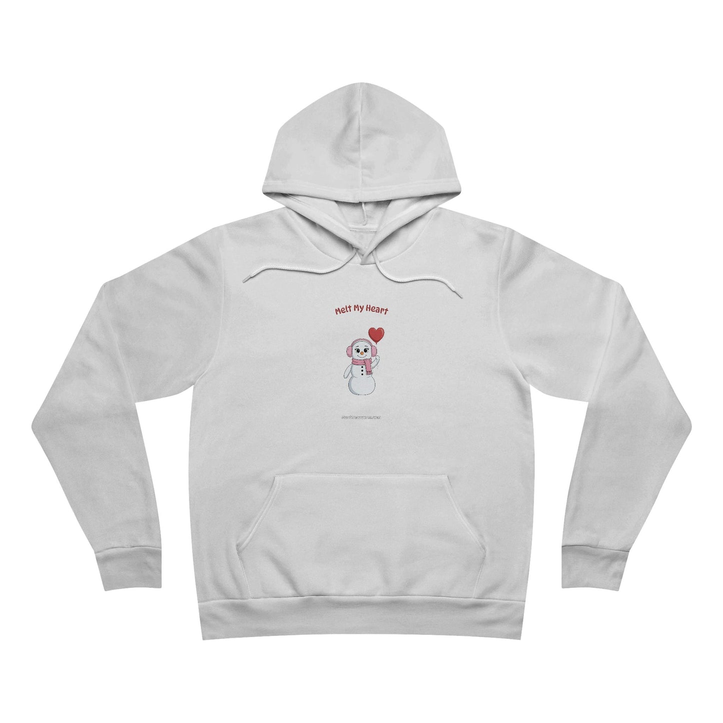 "Melt My Heart" Snowman Girl Hoodie | Sponge Fleece Pullover