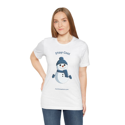 "Stay Cool" Original Snowman Graphic Tee | Premium Soft Cotton T-Shirt