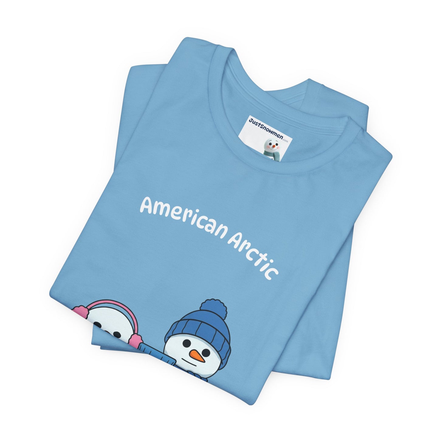 "American Arctic" Snowman Parody Graphic Tee | Soft Cotton T-Shirt
