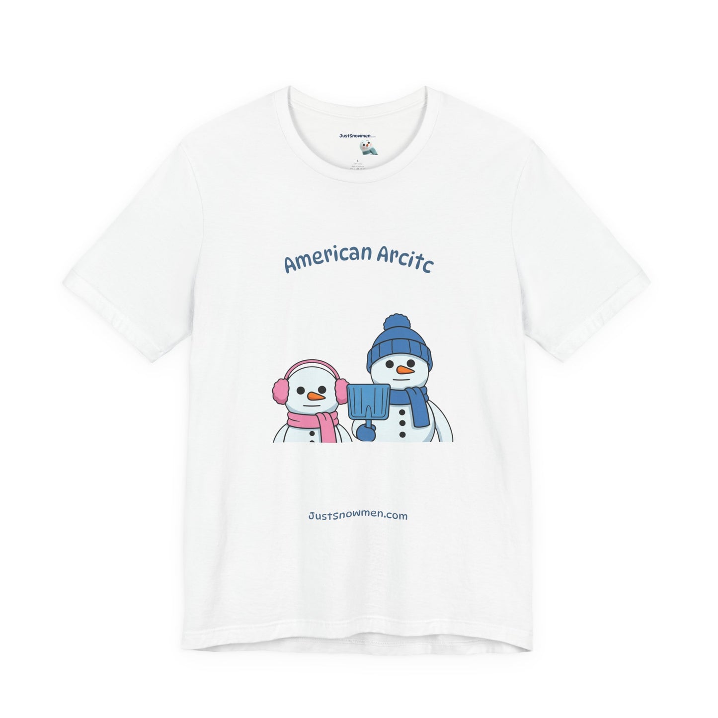 "American Arctic" Snowman Parody Graphic Tee | Soft Cotton T-Shirt