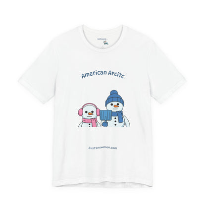 "American Arctic" Snowman Parody Graphic Tee | Soft Cotton T-Shirt