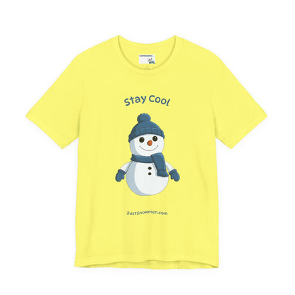 "Stay Cool" Original Snowman Graphic Tee | Premium Soft Cotton T-Shirt