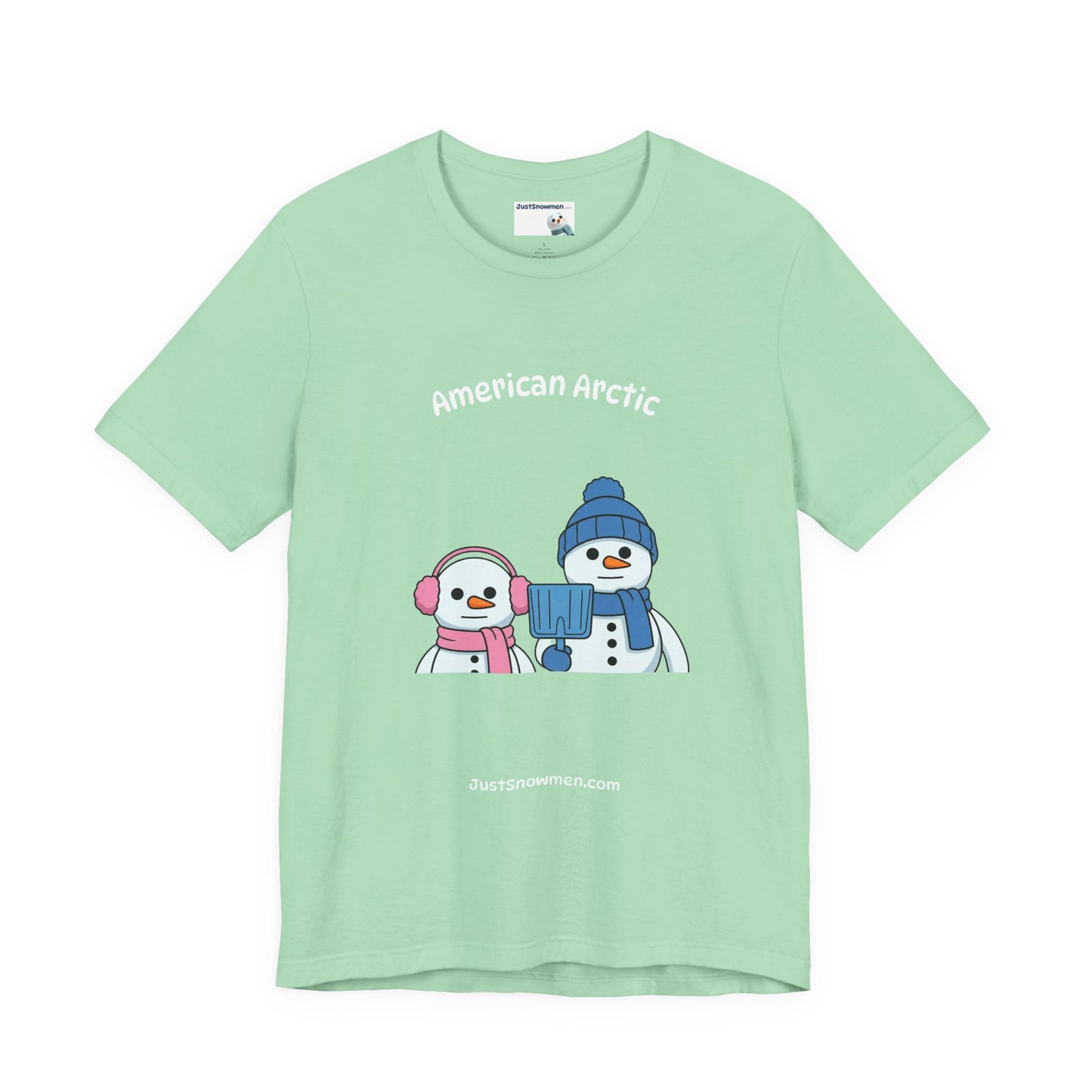 "American Arctic" Snowman Parody Graphic Tee | Soft Cotton T-Shirt