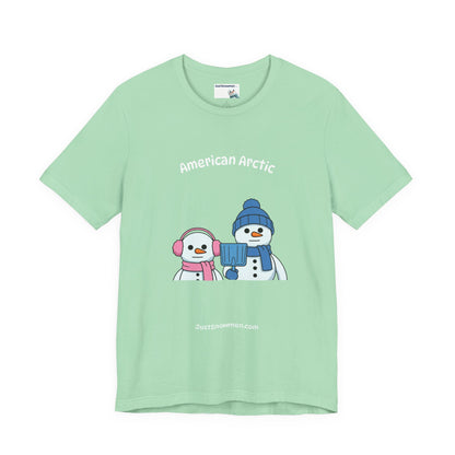 "American Arctic" Snowman Parody Graphic Tee | Soft Cotton T-Shirt