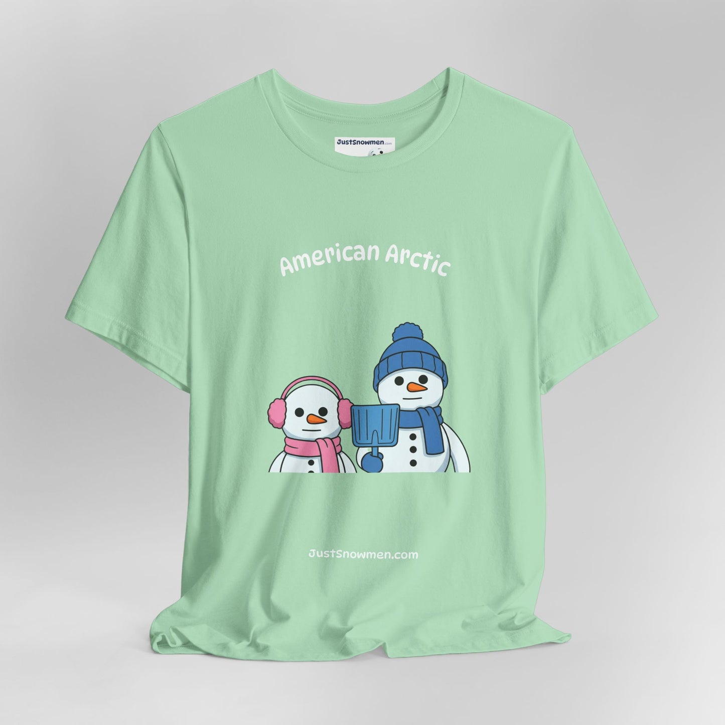 "American Arctic" Snowman Parody Graphic Tee | Soft Cotton T-Shirt