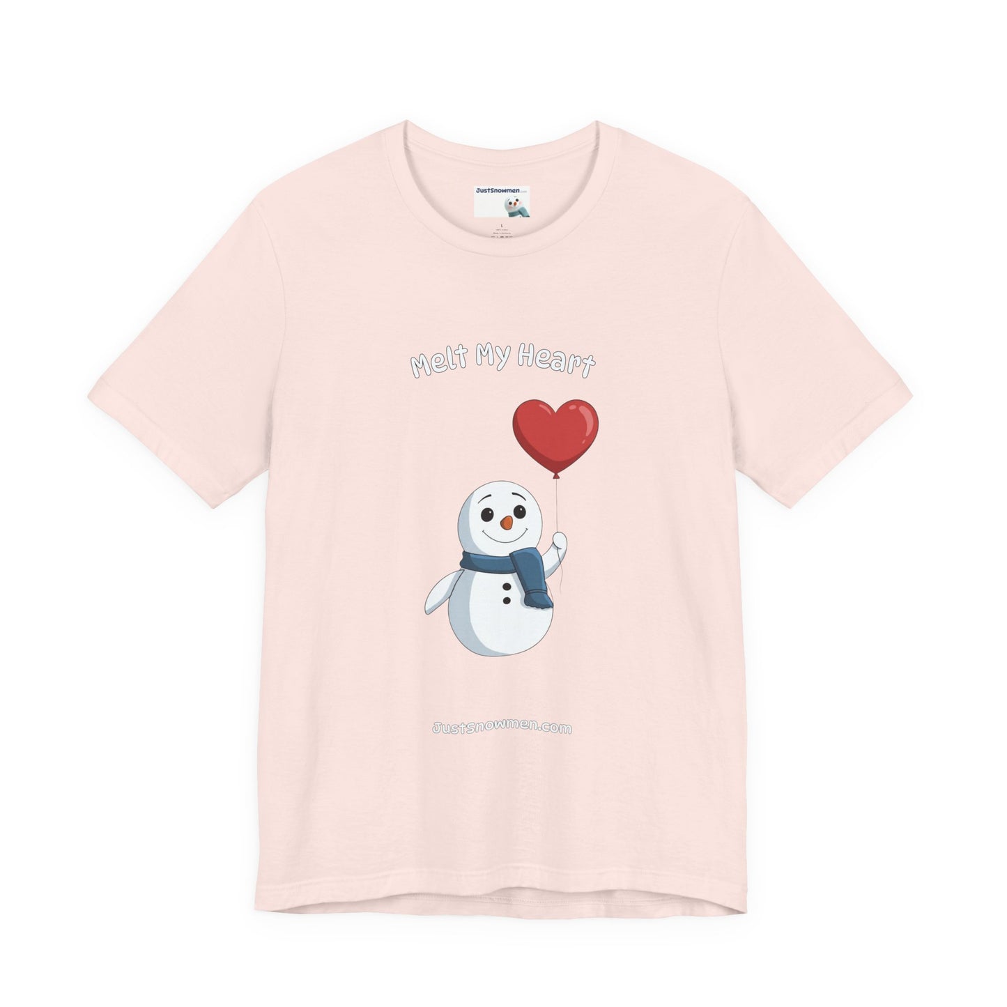 "Melt My Heart" Valentine's Snowman Graphic Tee | Soft Cotton T-Shirt