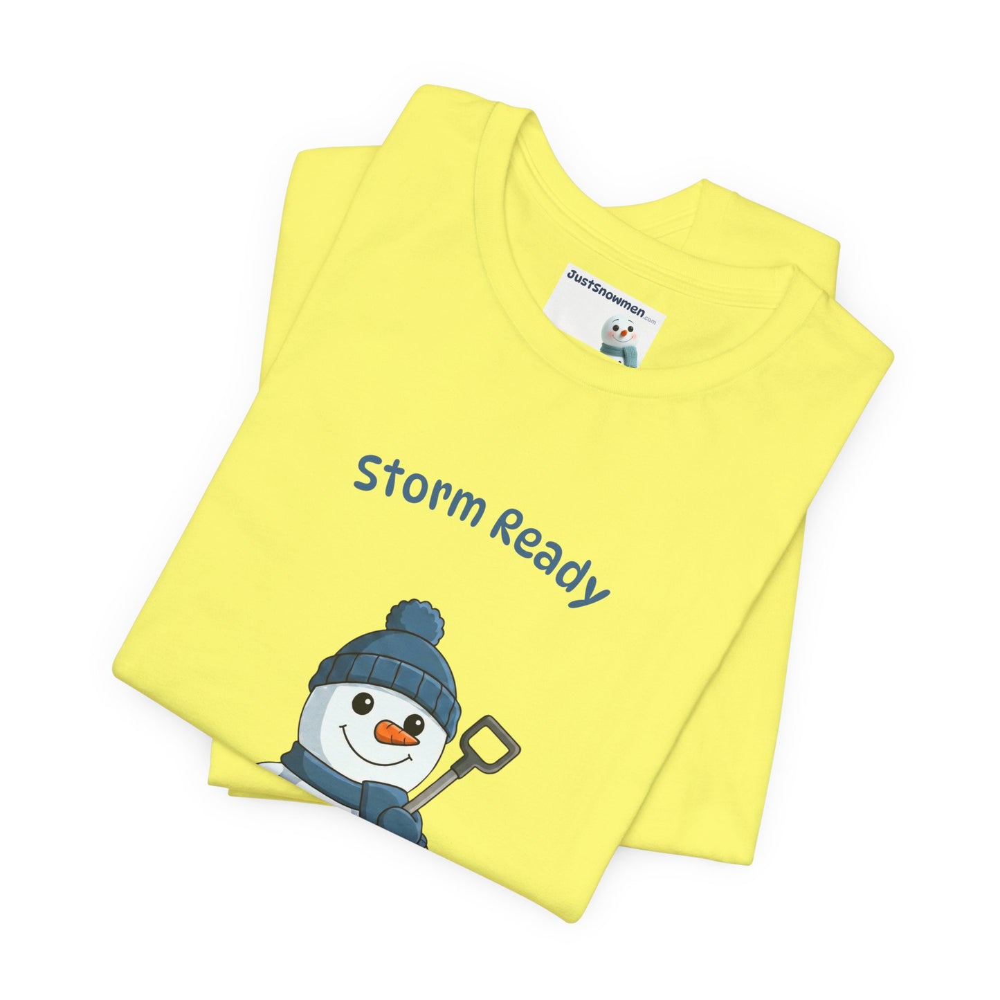 "Storm Ready" Snowman Shovel Graphic Tee | Soft Cotton T-Shirt