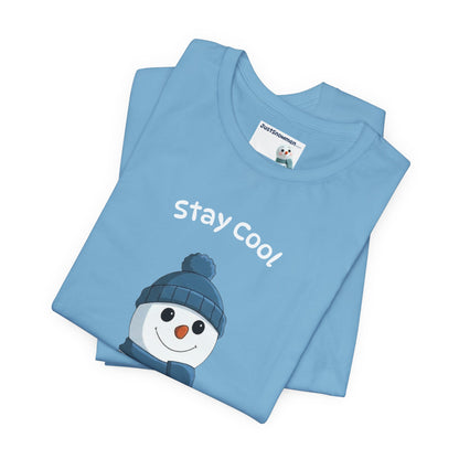 "Stay Cool" Original Snowman Graphic Tee | Premium Soft Cotton T-Shirt