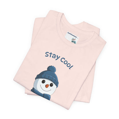 "Stay Cool" Original Snowman Graphic Tee | Premium Soft Cotton T-Shirt