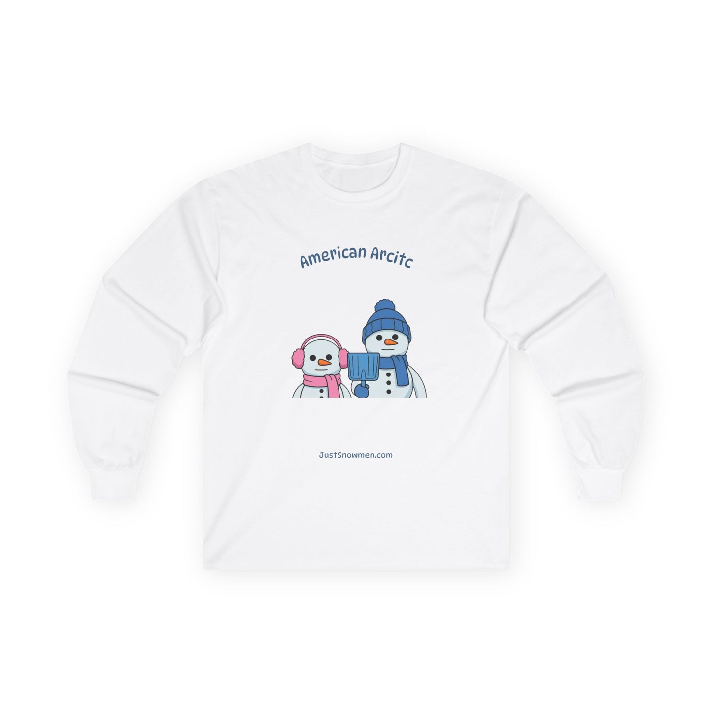 "American Arctic" Snowman Parody Long Sleeve | 100% Cotton Art Shirt