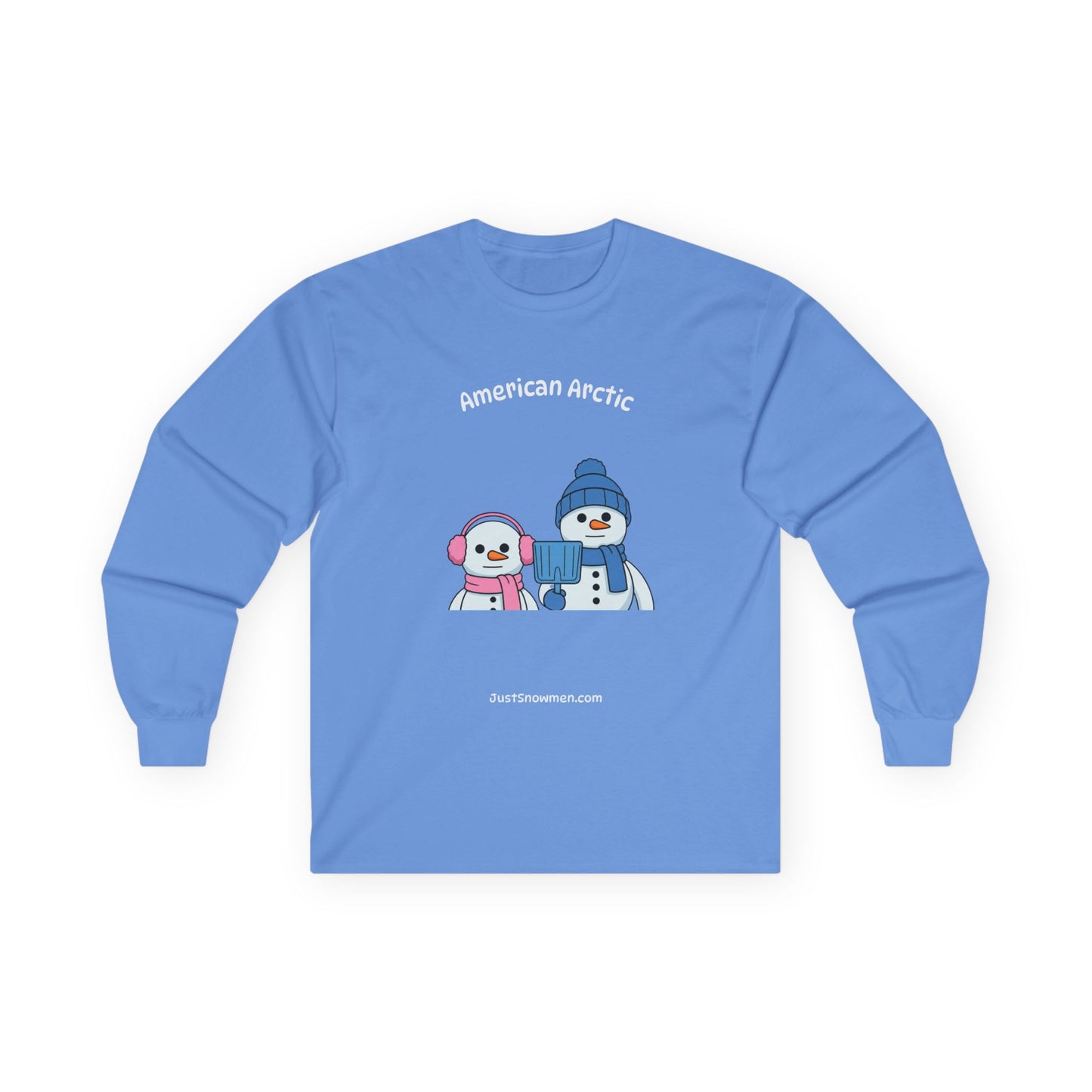"American Arctic" Snowman Parody Long Sleeve | 100% Cotton Art Shirt