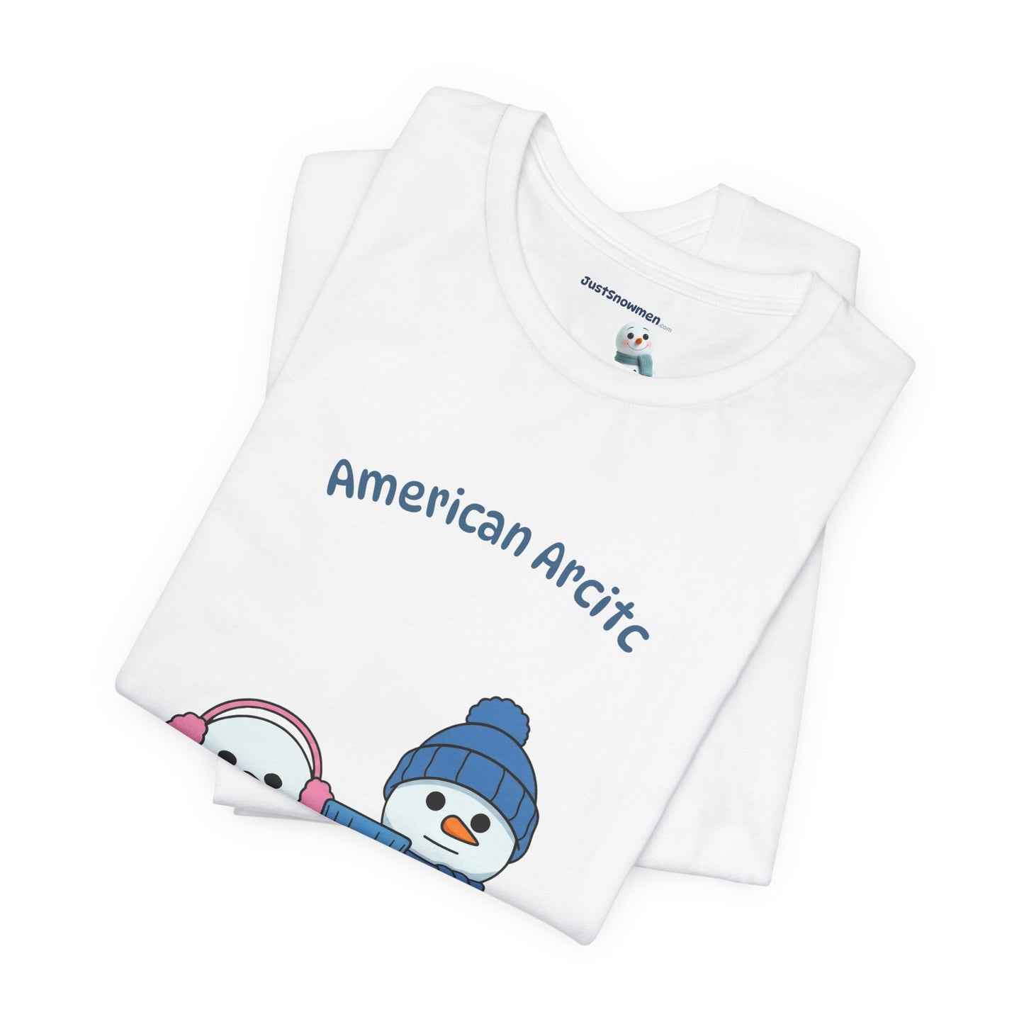"American Arctic" Snowman Parody Graphic Tee | Soft Cotton T-Shirt