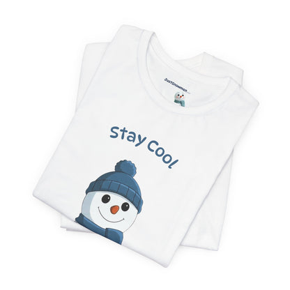 "Stay Cool" Original Snowman Graphic Tee | Premium Soft Cotton T-Shirt