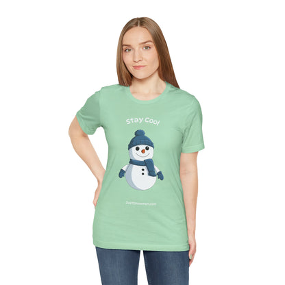 "Stay Cool" Original Snowman Graphic Tee | Premium Soft Cotton T-Shirt