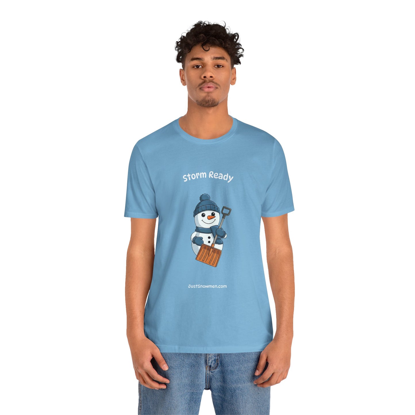"Storm Ready" Snowman Shovel Graphic Tee | Soft Cotton T-Shirt