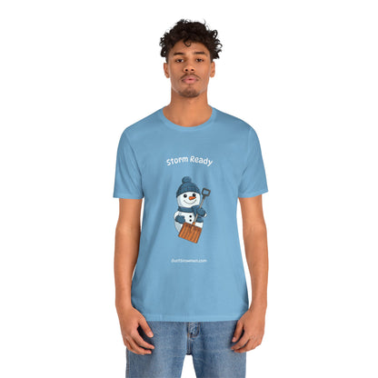"Storm Ready" Snowman Shovel Graphic Tee | Soft Cotton T-Shirt