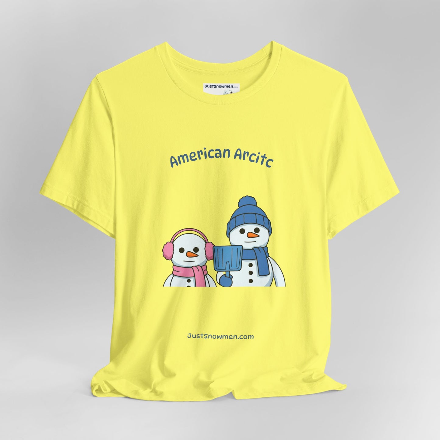"American Arctic" Snowman Parody Graphic Tee | Soft Cotton T-Shirt