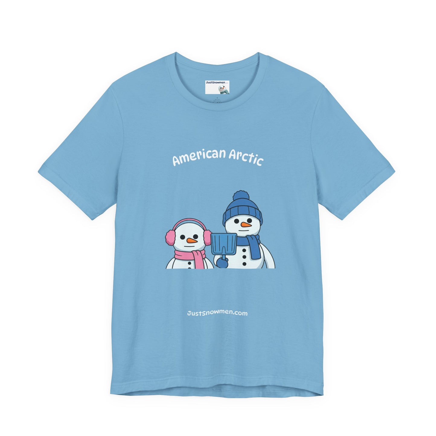 "American Arctic" Snowman Parody Graphic Tee | Soft Cotton T-Shirt