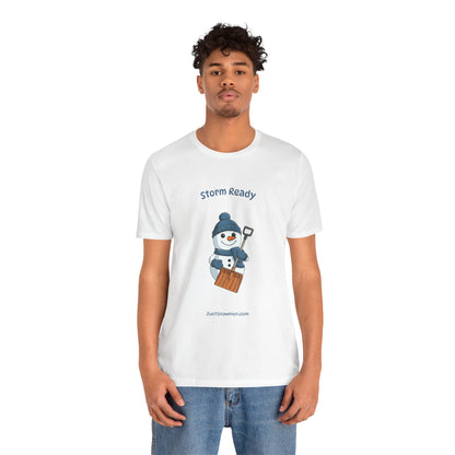 "Storm Ready" Snowman Shovel Graphic Tee | Soft Cotton T-Shirt