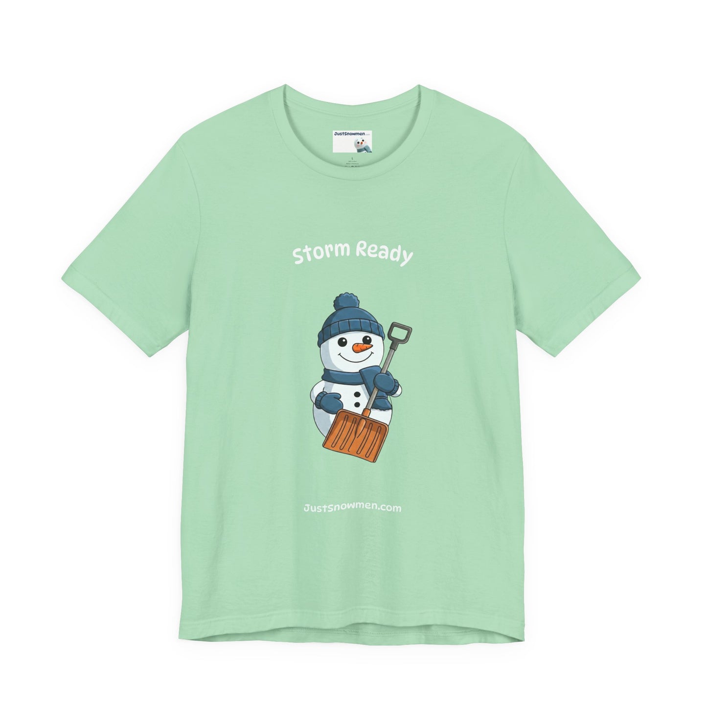 "Storm Ready" Snowman Shovel Graphic Tee | Soft Cotton T-Shirt