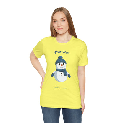 "Stay Cool" Original Snowman Graphic Tee | Premium Soft Cotton T-Shirt