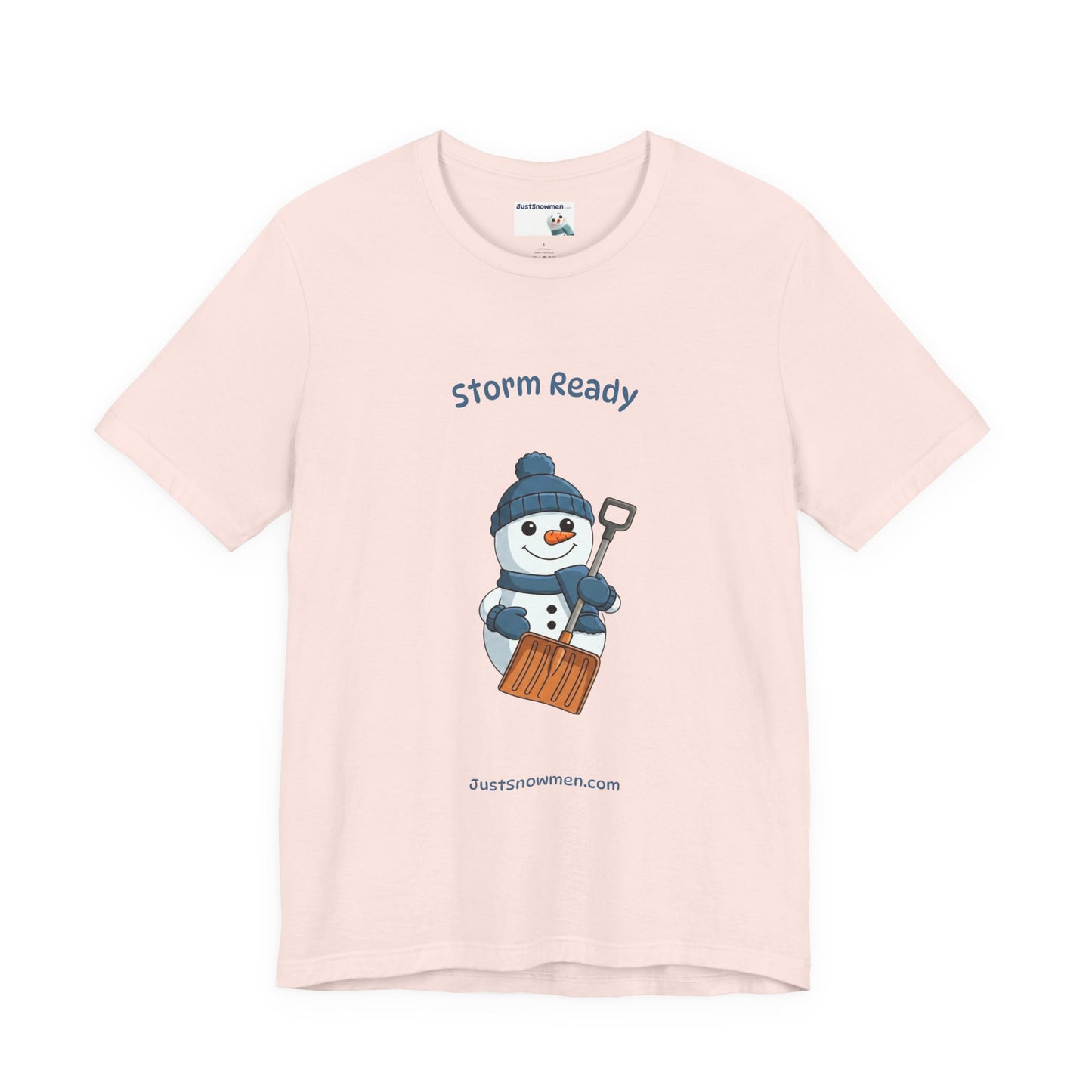 "Storm Ready" Snowman Shovel Graphic Tee | Soft Cotton T-Shirt