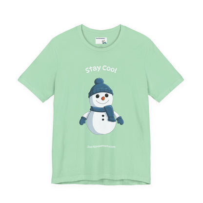 "Stay Cool" Original Snowman Graphic Tee | Premium Soft Cotton T-Shirt