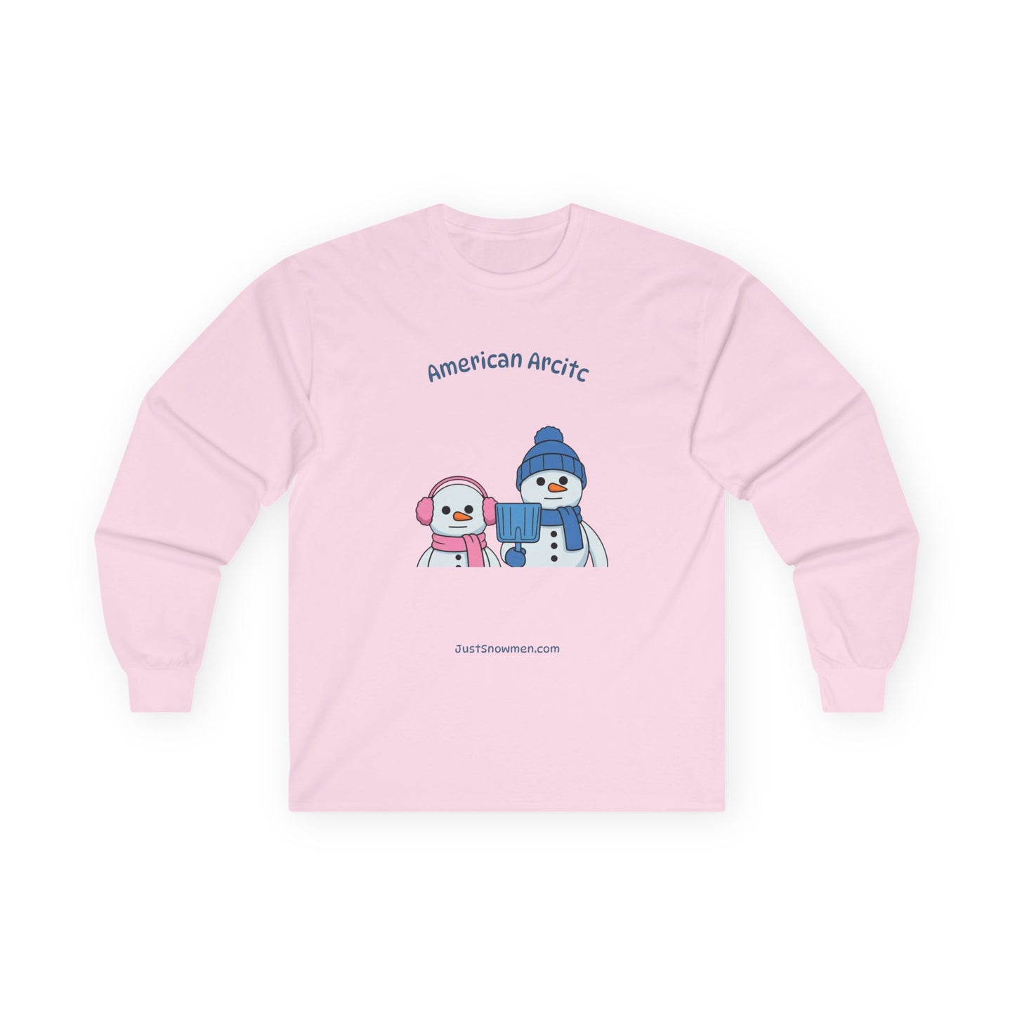 "American Arctic" Snowman Parody Long Sleeve | 100% Cotton Art Shirt