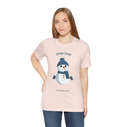 "Stay Cool" Original Snowman Graphic Tee | Premium Soft Cotton T-Shirt