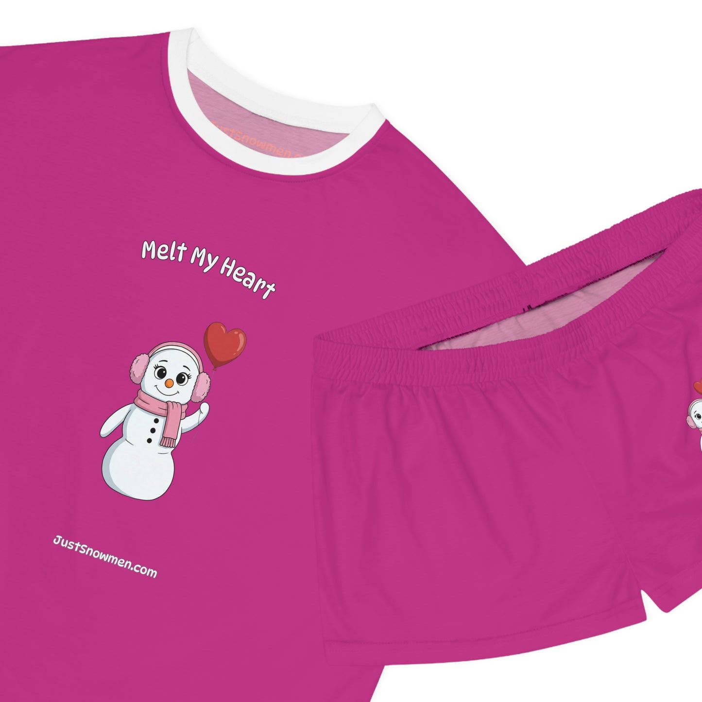 "Melt My Heart" Snowman Girl Pajama Set | Soft Polyester Loungewear