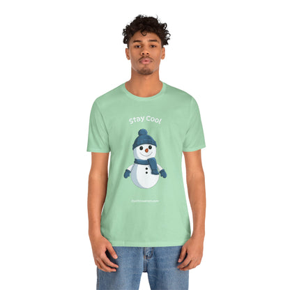 "Stay Cool" Original Snowman Graphic Tee | Premium Soft Cotton T-Shirt