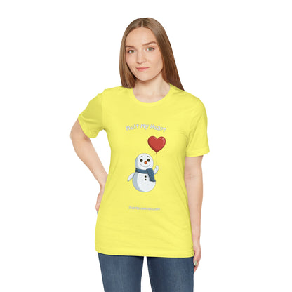 "Melt My Heart" Valentine's Snowman Graphic Tee | Soft Cotton T-Shirt