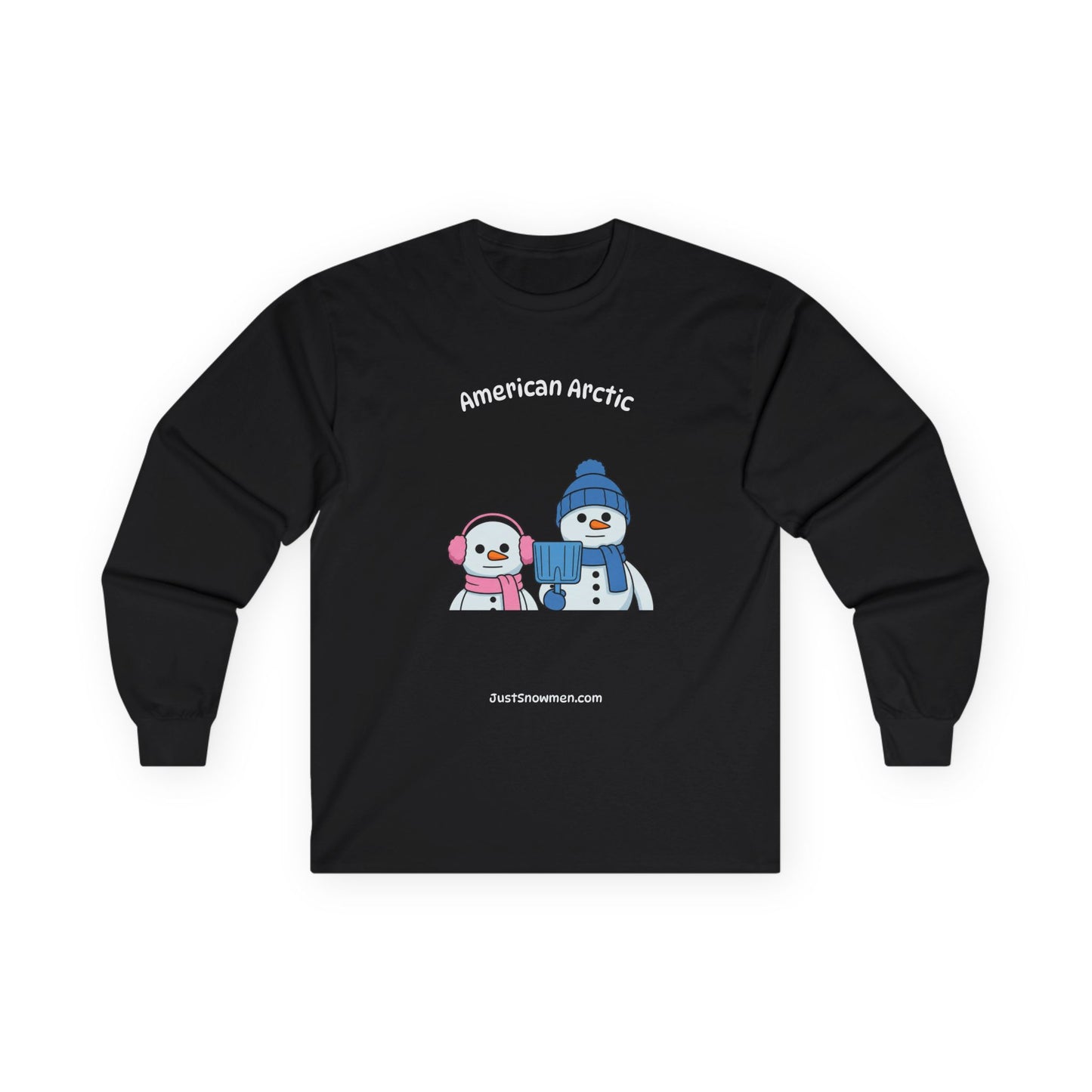 "American Arctic" Snowman Parody Long Sleeve | 100% Cotton Art Shirt