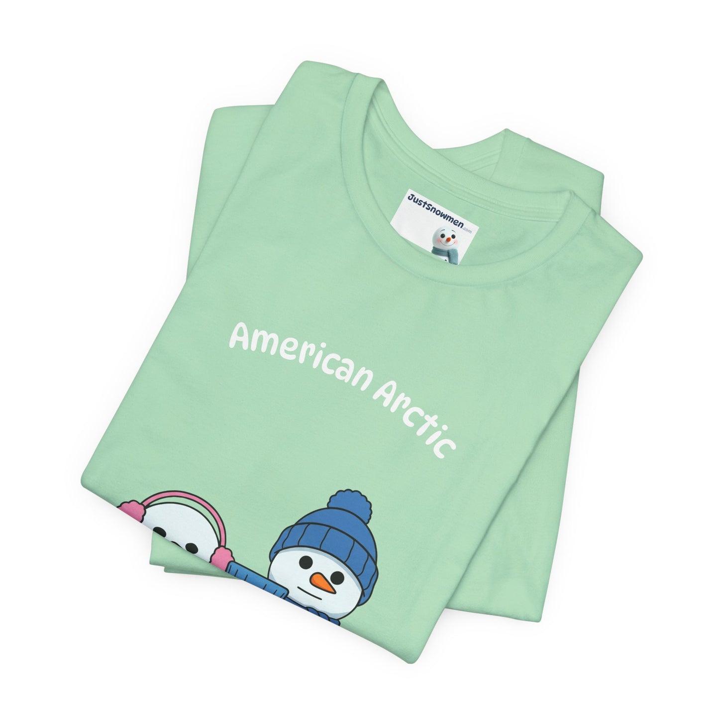 "American Arctic" Snowman Parody Graphic Tee | Soft Cotton T-Shirt