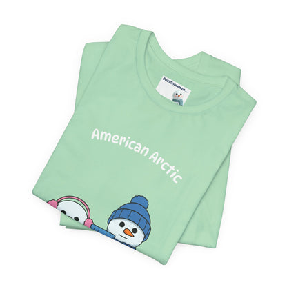 "American Arctic" Snowman Parody Graphic Tee | Soft Cotton T-Shirt