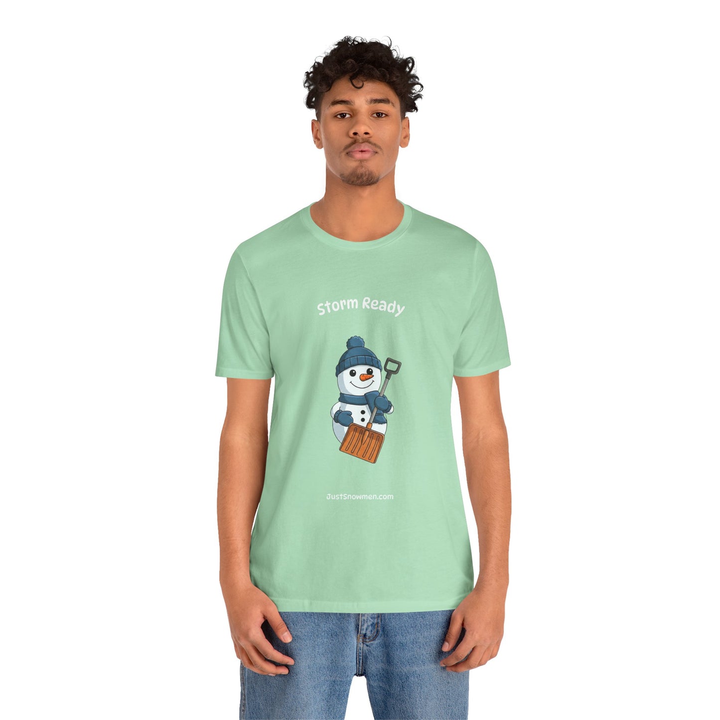 "Storm Ready" Snowman Shovel Graphic Tee | Soft Cotton T-Shirt