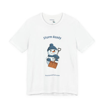"Storm Ready" Snowman Shovel Graphic Tee | Soft Cotton T-Shirt
