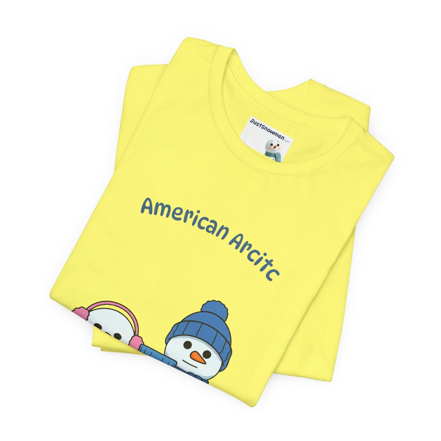 "American Arctic" Snowman Parody Graphic Tee | Soft Cotton T-Shirt
